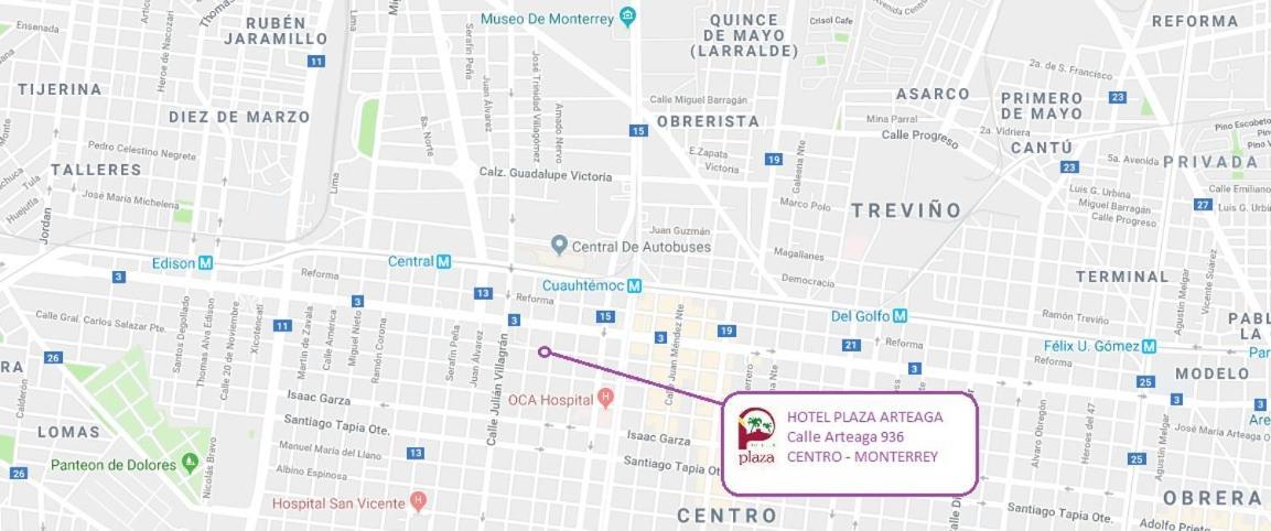 מונטריי Hotel Plaza Arteaga מראה חיצוני תמונה